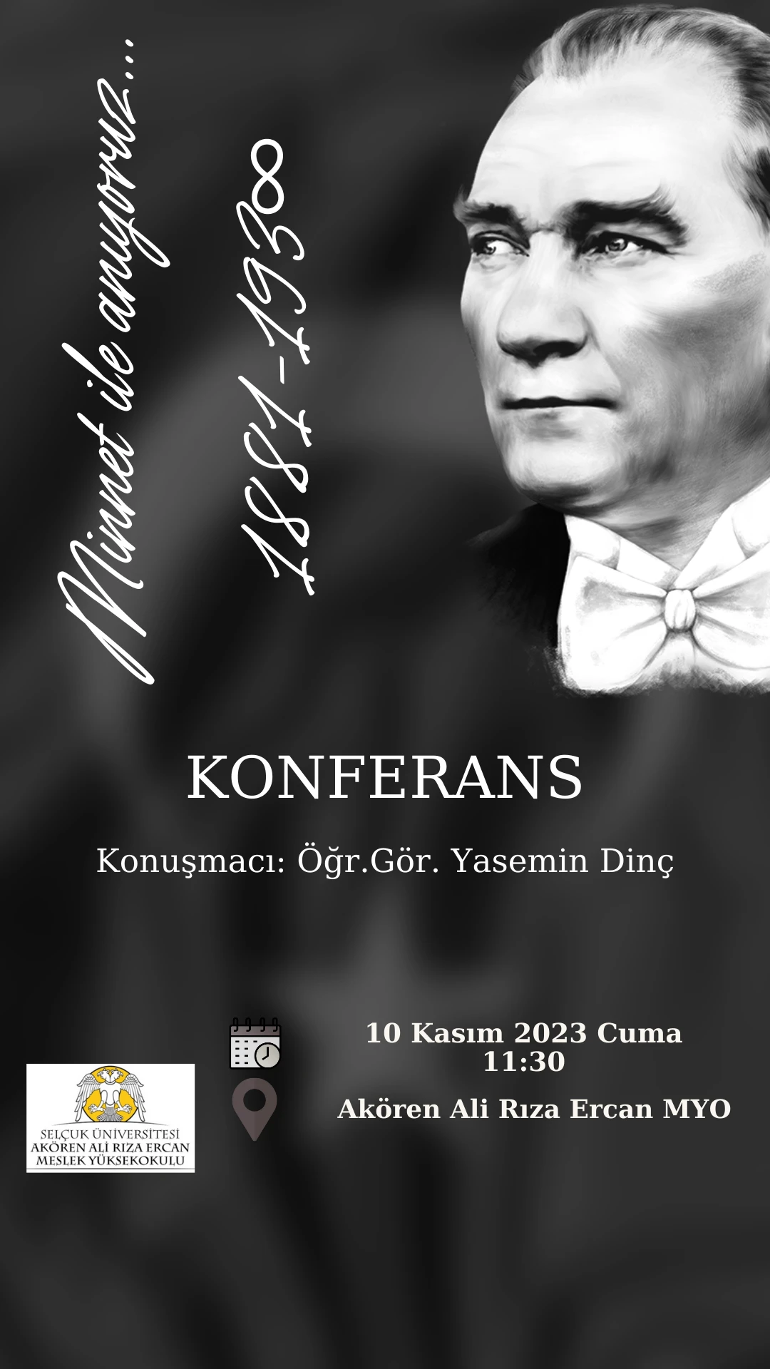 10 Kasım Atatürk'ü Anma